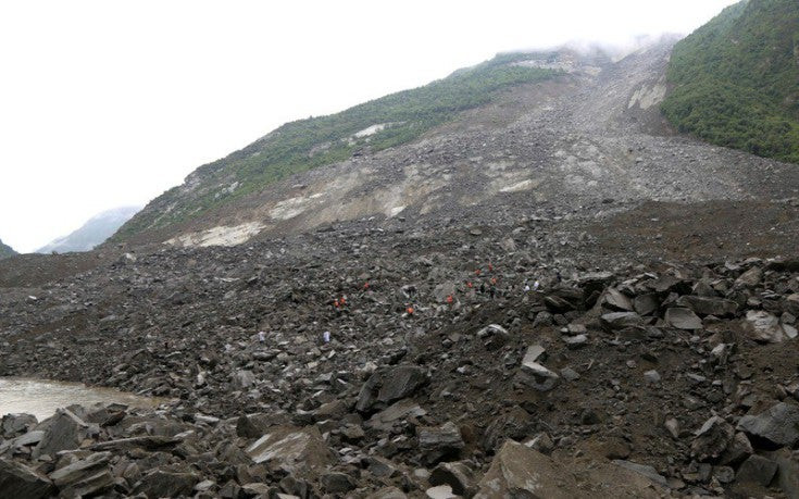 Δύο παιδιά νεκρά από την κατολίσθηση στο κινεζικό χωριό -Καταπλακώθηκαν από τα συντρίμμια